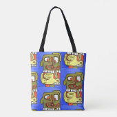 Leuk Abstract hondengezicht Draagtas (Achterkant)