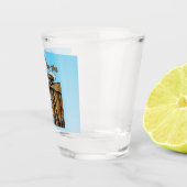 Leuk Afbeelding van Cliff Hanger met Speelse Wordp Shot Glas (Rechts)