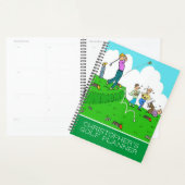 Leuk afbeelding van golfers spelen golf. Golfen Planner (Display)