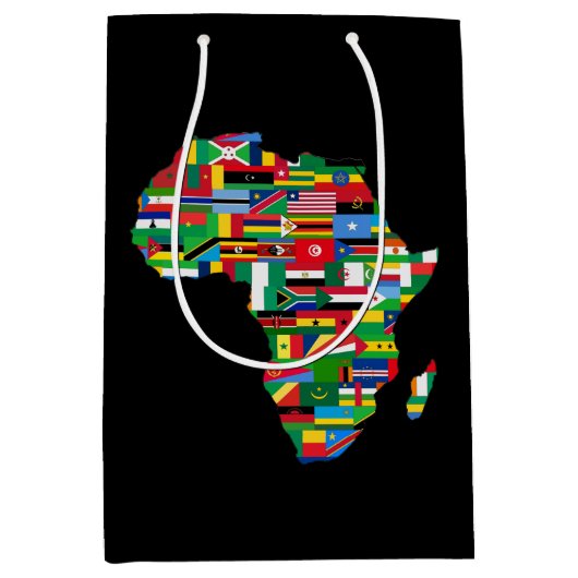 leuk Afrikaans thematisch feest Medium Cadeauzakje (Voorkant)