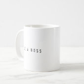 Leuk als baas koffiemok (Voorkant links)