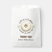 Leuk als een Button Baby shower Bedankzakje (Voorkant)
