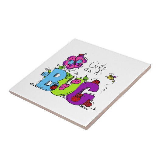 Leuk als Insect Tegeltje (Zijkant)