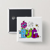 Leuk als Insect Vierkante Button 5,1 Cm (Voorkant /achterkant)