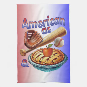 Leuk Amerikaans als Honkbal & Appeltaart Theedoek