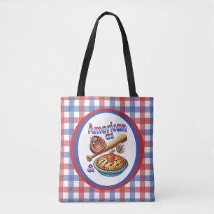 Leuk Amerikaans als honkbal en appeltaart Draagtas