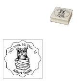 Leuk Amerikaans Bully Dog Boek Rubberstempel (Gestempeld)