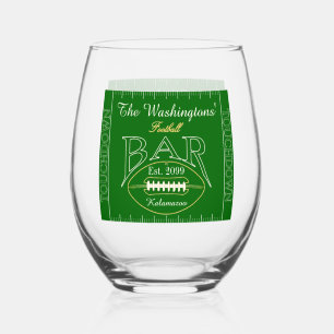 Leuk Amerikaans Football Bar Drinkware Cocktail Wijnglas Zonder Voet
