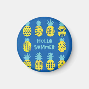 Leuk ananas  Kaart ontwerp Magneet