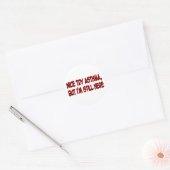 Leuk Asthma proberen... Ronde Sticker (Envelop)
