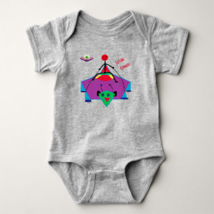 Leuk Baby Alien - Cowboy Romper