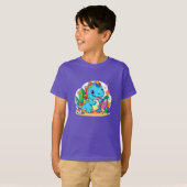 Leuk Baby dinosaurus ontwerp T-shirt (Voorkant volledig)