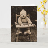 Leuk Baby Kaart (Gele Bloem)