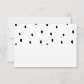 Leuk Baby shower Boho Llama Wit Bedankkaart (Achterkant)