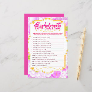 leuk Bachelorette-spel Papier
