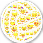 Leuk balthema rond vinyl netball Sticker (Voorkant)