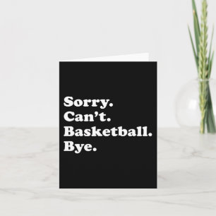 Leuk Basketbal Gift voor Mannen Vrouwen Jongens of Kaart