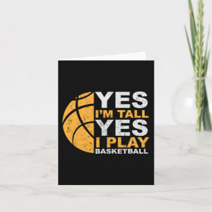 Leuk basketbal Ja ik ben groot basketbalspeler GIF Kaart