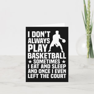 Leuk basketbal ontwerp voor mannen vrouwen basketb kaart