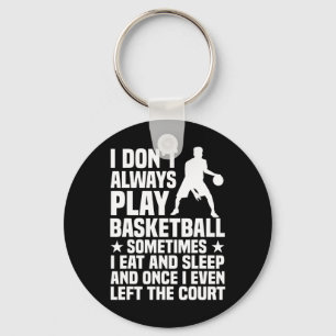 Leuk basketbal ontwerp voor mannen vrouwen basketb sleutelhanger