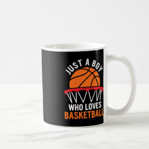 Leuk basketbal voor jongens - gewoon een jongen di koffiemok