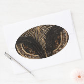 Leuk Bead Look design Ovale Sticker (Envelop)