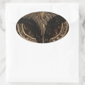 Leuk Bead Look design Ovale Sticker (Tas)