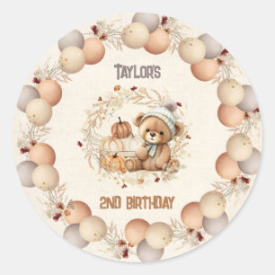 Leuk Beer Herfst Verjaardag Stickers