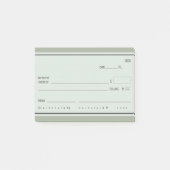 Leuk "Blank Rain Checks" Post-it® Notes (Voorkant)