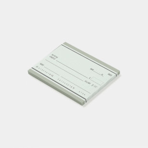 Leuk "Blank Rain Checks" Post-it® Notes