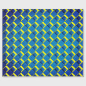 Leuk Blauw Dimensional Cadeaupapier (Vlak)