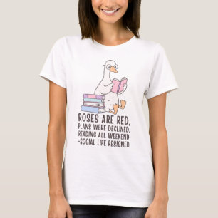 Leuk boek liefhebber ganzen weekend lezen t-shirt