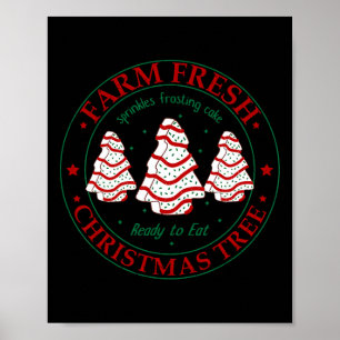 Leuk Boerderij Fresh Christmas Tree Cakes Familie  Poster