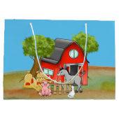 leuk boerderij Land party Groot Cadeauzakje (Achterkant)