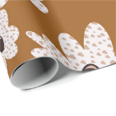 Leuk Boho stijl bloem wrapping papier (Rol Hoek)