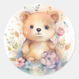 Leuk bos baby beer Pints Nursery Art Ronde Sticker
