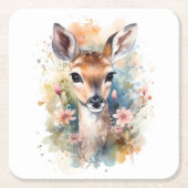 Leuk bos Baby Beste Pints Kwekerij Art Vierkante Kartonnen Onderzetter (Voorkant)