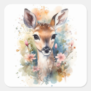 Leuk bos Baby Beste Pints Kwekerij Art Vierkante Sticker
