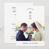 Leuk bruiloft verhaal begin nieuwe epos kaart (Voorkant / Achterkant)