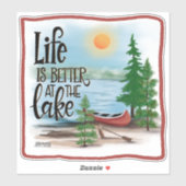 Leuk Buiten Beter bij het Meer Inspirivity Sticker (Vel)