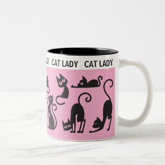 Leuk cadeau! Perfect Cat Lady Tweekleurige Koffiemok