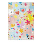 leuk cartoon-patroon mini klembord (Achterkant)