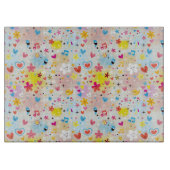 leuk cartoon-patroon snijplank (Voorkant)