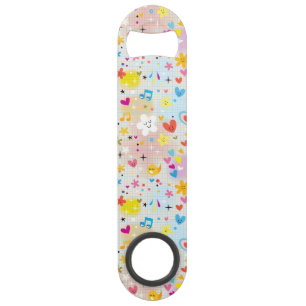 leuk cartoon-patroon speed flessenopener