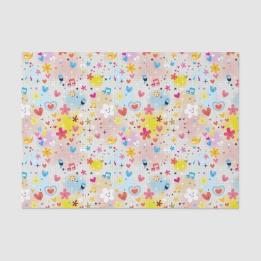 leuk cartoon-patroon tissuepapier (Voorkant)