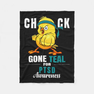 Leuk Chick Gone Blauwgroen Lint Kip Warrior PTSS A Fleece Deken