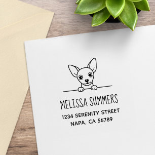 Leuk Chihuahua hondenadres Rubberstempel