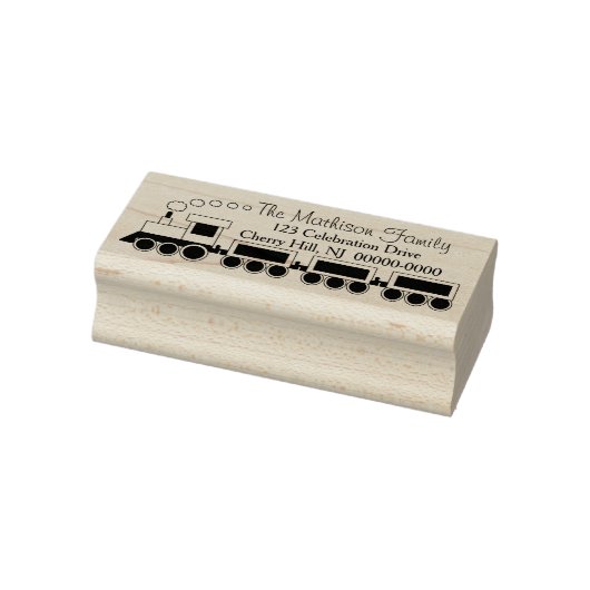 Leuk Choo Choo trein retour adres Rubberstempel (Stempel)