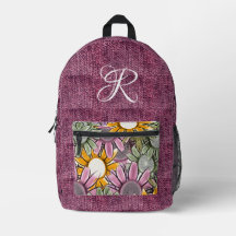 Leuk classy script denim bloemen dames tiener meis