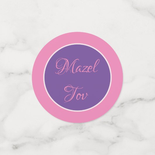 Leuk! Custom Bat Mitzvah Confetti (Kleine voorkant)